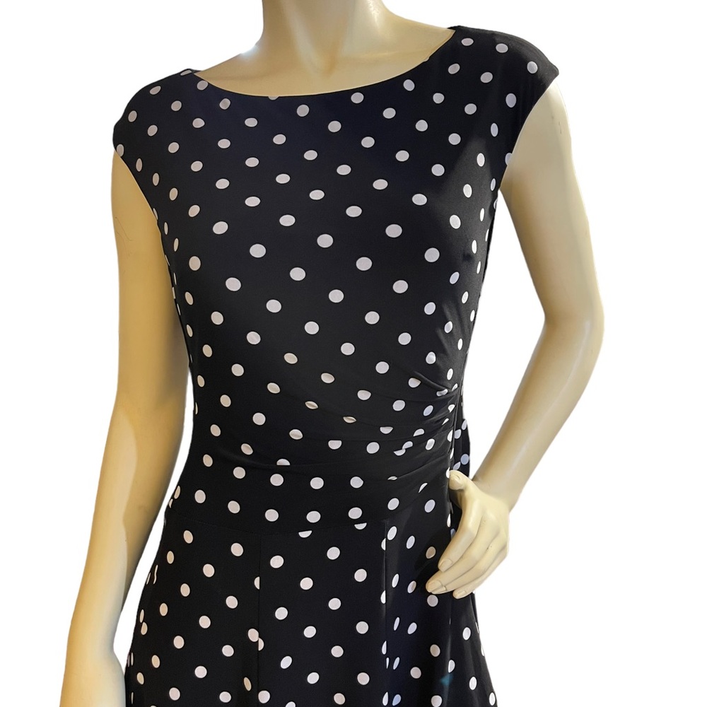 Lauren Ralph Lauren Polka Dot Dress Size 10 - Picture 11 of 13